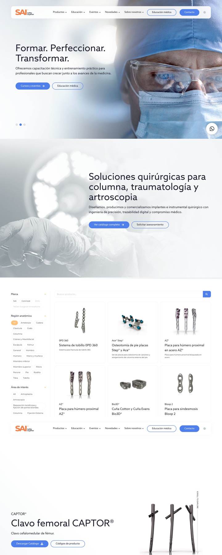 Recorrido por el sitio de SAI